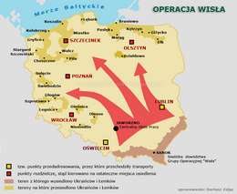 mapa operacji wisła